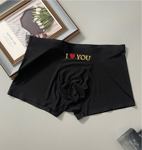 (*Choose Men & Women sizes SEPERATELY- WEBSITE's PRICE IS NOT OF A PAIR)Panteazy's Black Printed Couple Lingerie Soft Silky Handfeel- Brief & Panty Gift for Girlfriend & Boyfriend