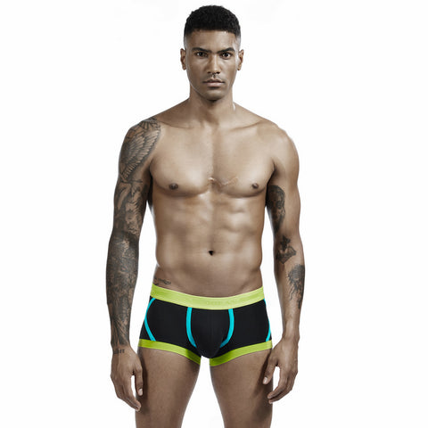 Panteazy's Contrast Piping Boxer Men underwear thongs Frenchie Anti Bacterial, Colour Fresh, Moisture Wicking