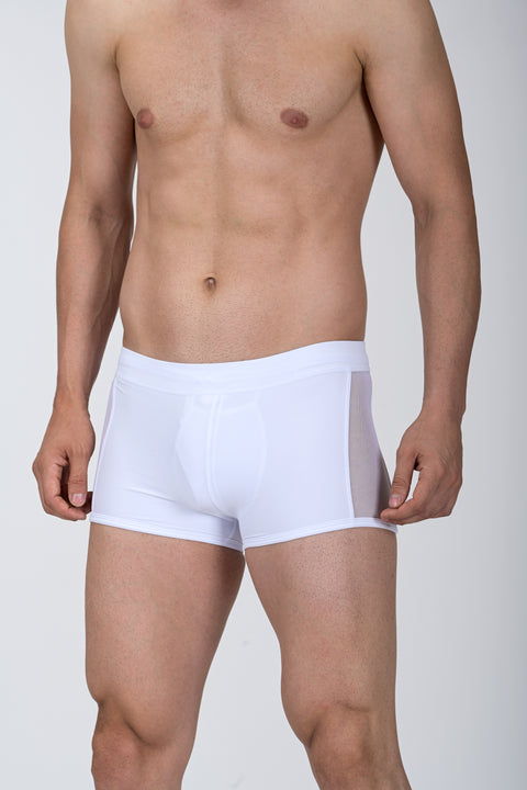 Panteazy's Menswear Side See Through Mesh Detail Stretchable Short Length Brief