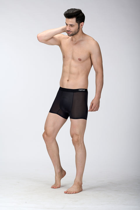 Panteazy's Menswear Basic Solid super soft nylon underwear with Bonded details