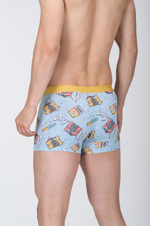 Panteazy's Menswear Basic Printed underwear with Bonded details