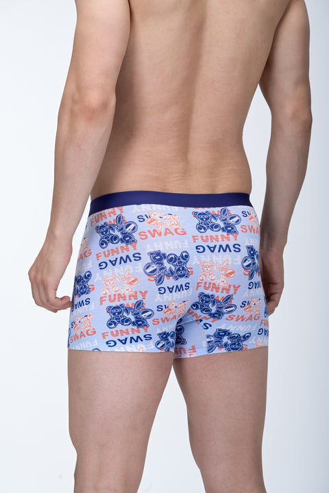 Panteazy's Menswear Basic Printed underwear with Bonded details