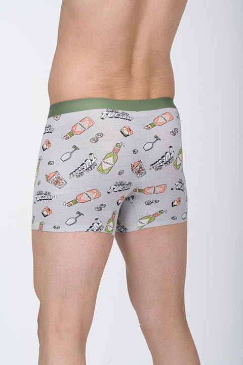 Panteazy's Menswear Basic Printed underwear with Bonded details