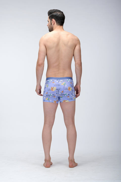 Panteazy's Menswear Basic Printed underwear with Bonded details