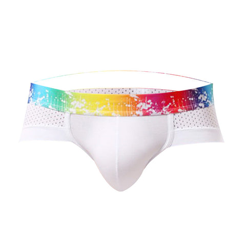 Panteazy's Colorful Rainbow Waistband Men's Underwear Boxer