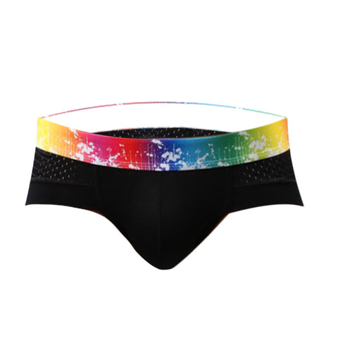 Panteazy's Colorful Rainbow Waistband Men's Underwear Boxer