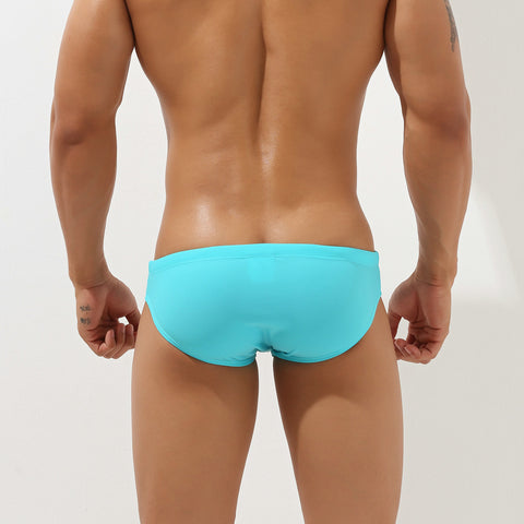 Panteazy Menswear Self Cutout Design Stylish Low waist Nylon Spandex Swimwear Frenchie Briefs