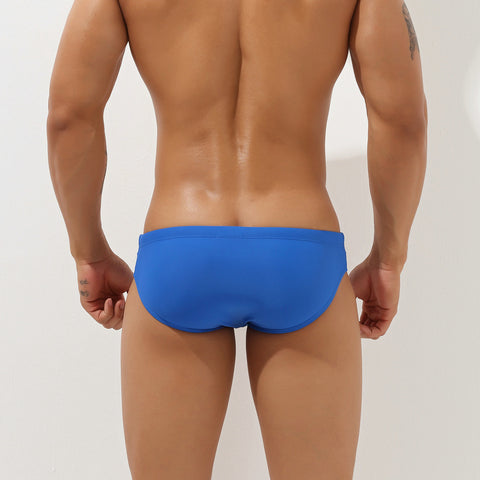 Panteazy Menswear Self Cutout Design Stylish Low waist Nylon Spandex Swimwear Frenchie Briefs