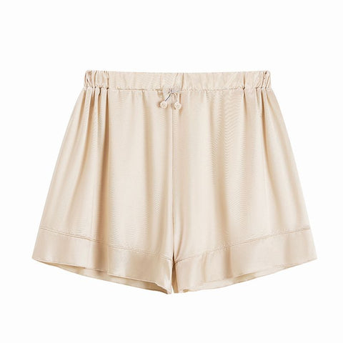 Panteazy's Womenswear Satin fabric with waistband details nightwear shorts