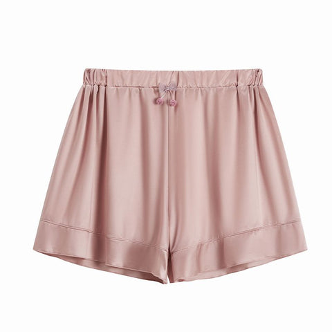 Panteazy's Womenswear Satin fabric with waistband details nightwear shorts