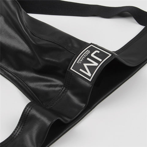 Panteazy's Jockmail glossy leatherette men’s brief